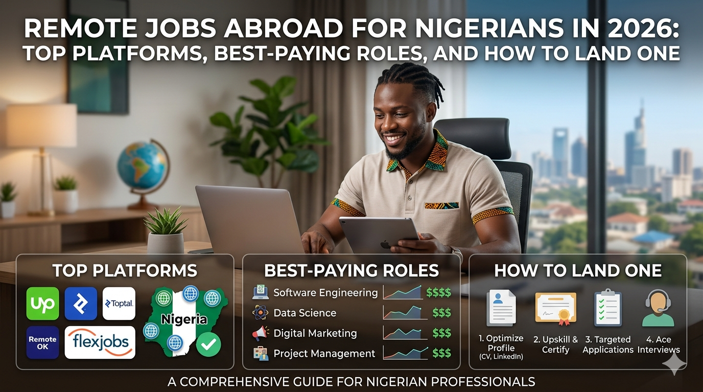 Remote Jobs Abroad for Nigerians in 2026: Top Platforms, Best-Paying Roles, and How to Land One